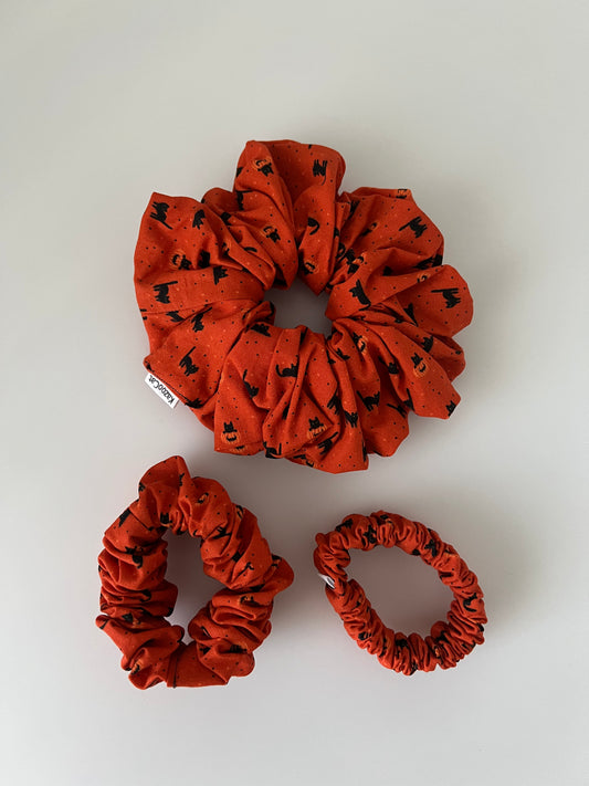 Pumpkin Kittens Scrunchie