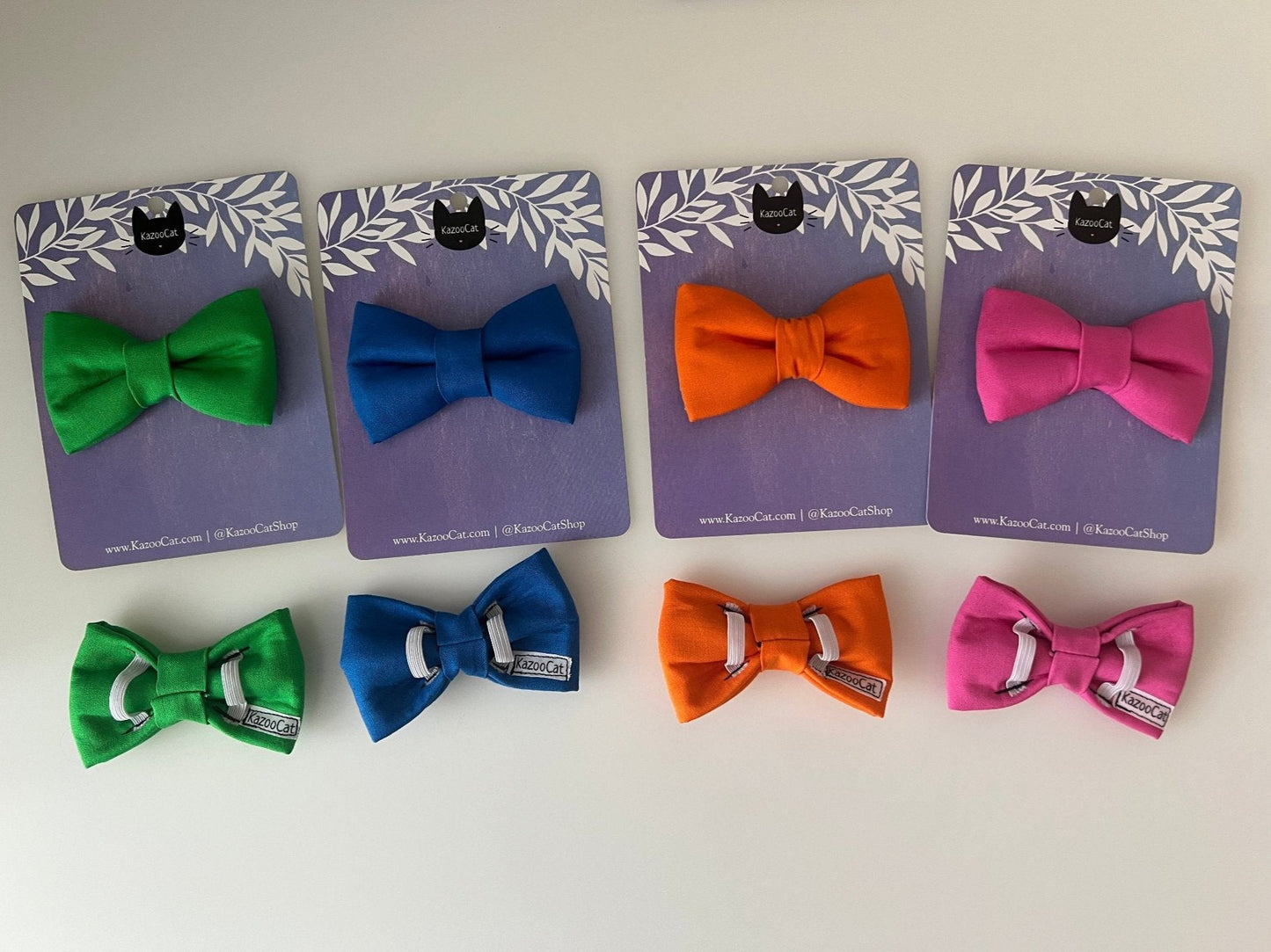 Solid Colored Bows - Handmade with Elastic Straps