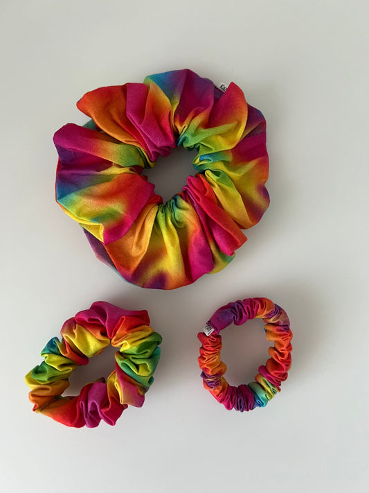 Ombre Rainbow Scrunchie