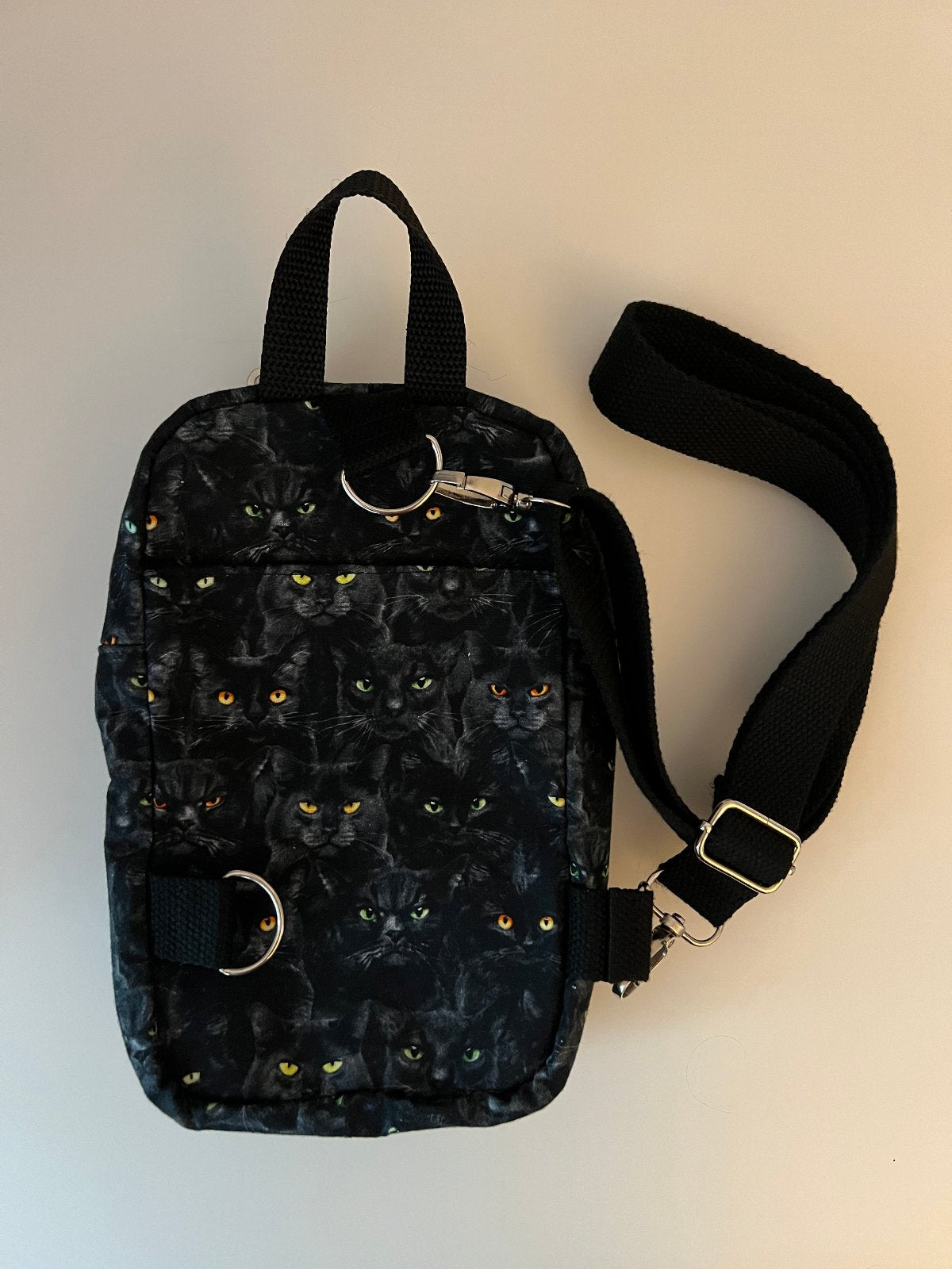 Black Cat Crossbody Bag