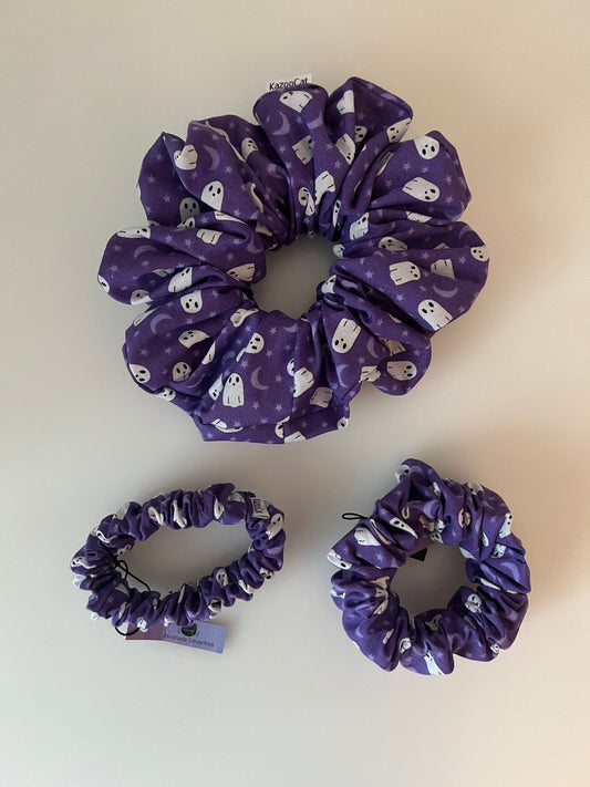 Purple Ghost Scrunchie