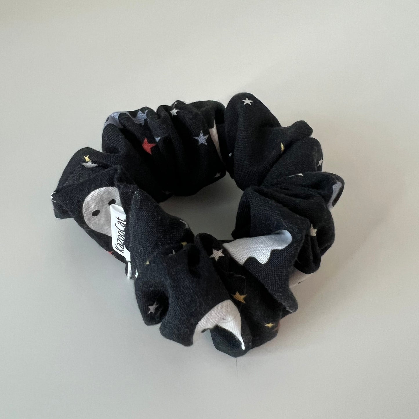 Ghosts, Bats, and Moons Scrunchie