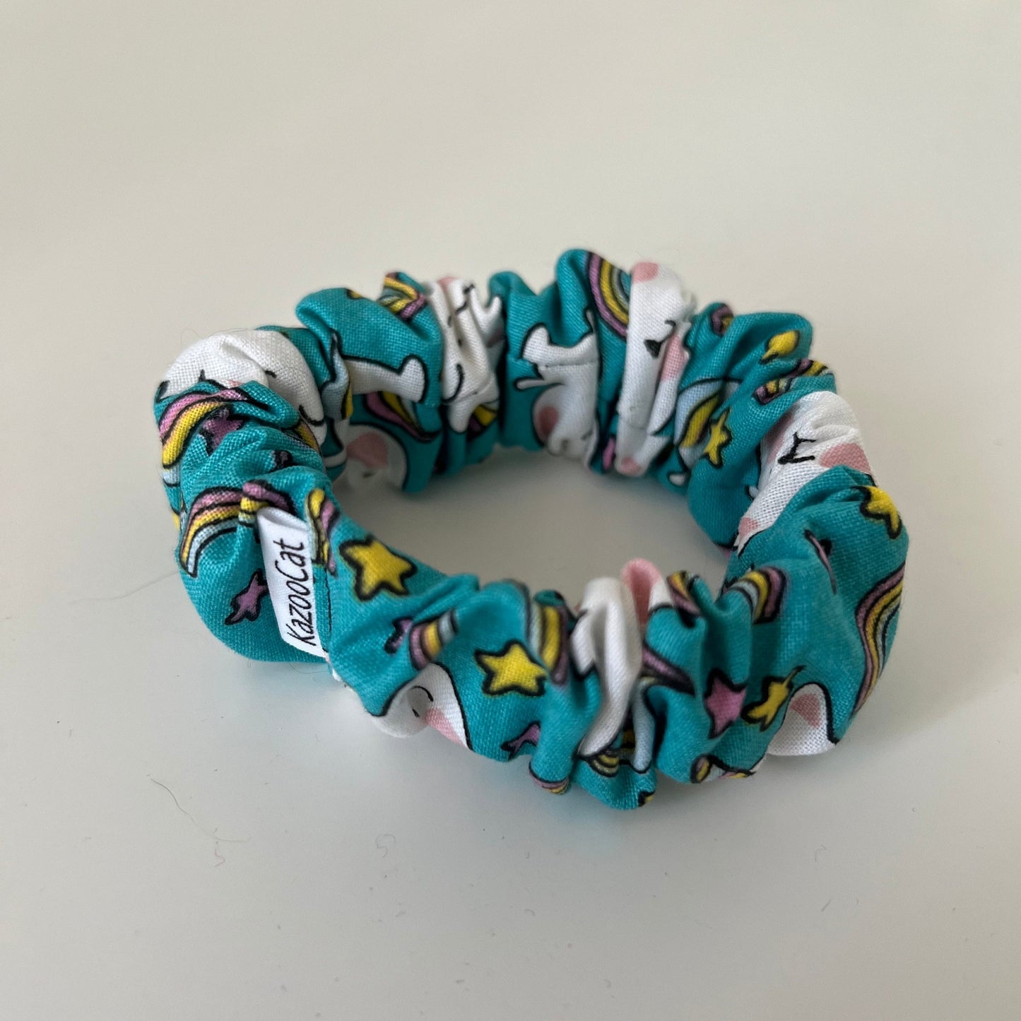 Rainbow Cat Unicorn Scrunchie