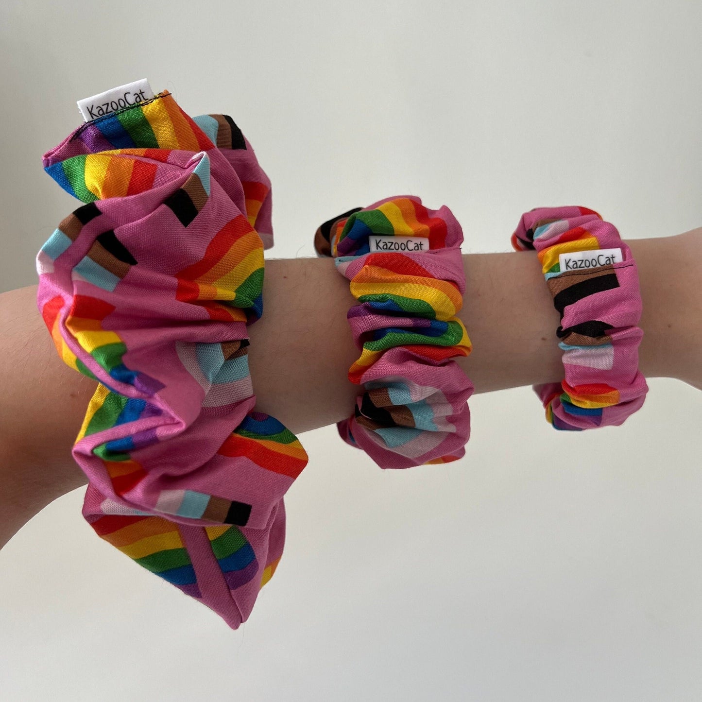 Double Rainbow Scrunchie