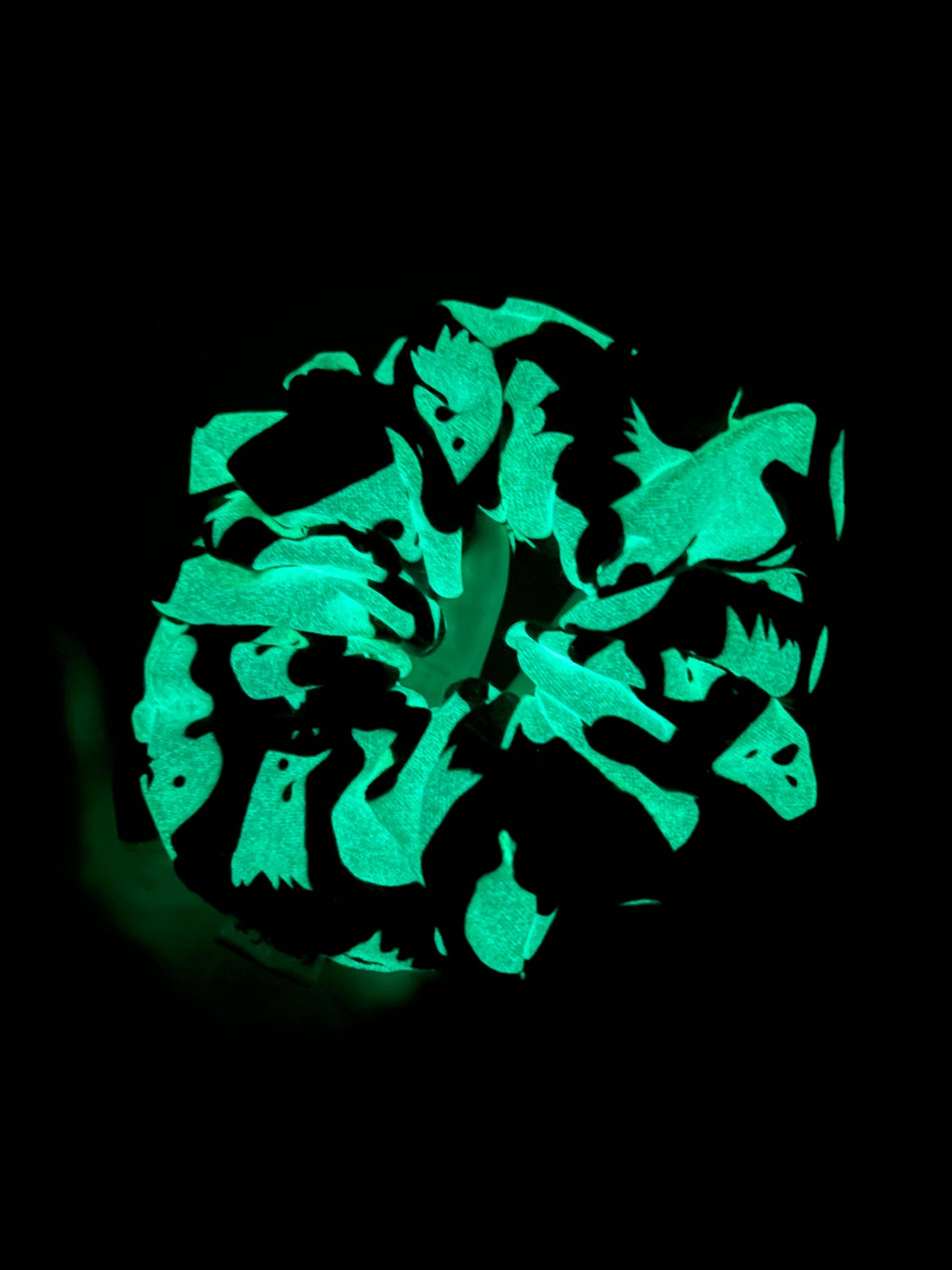 Glow in the Dark Ghosts Scrunchie