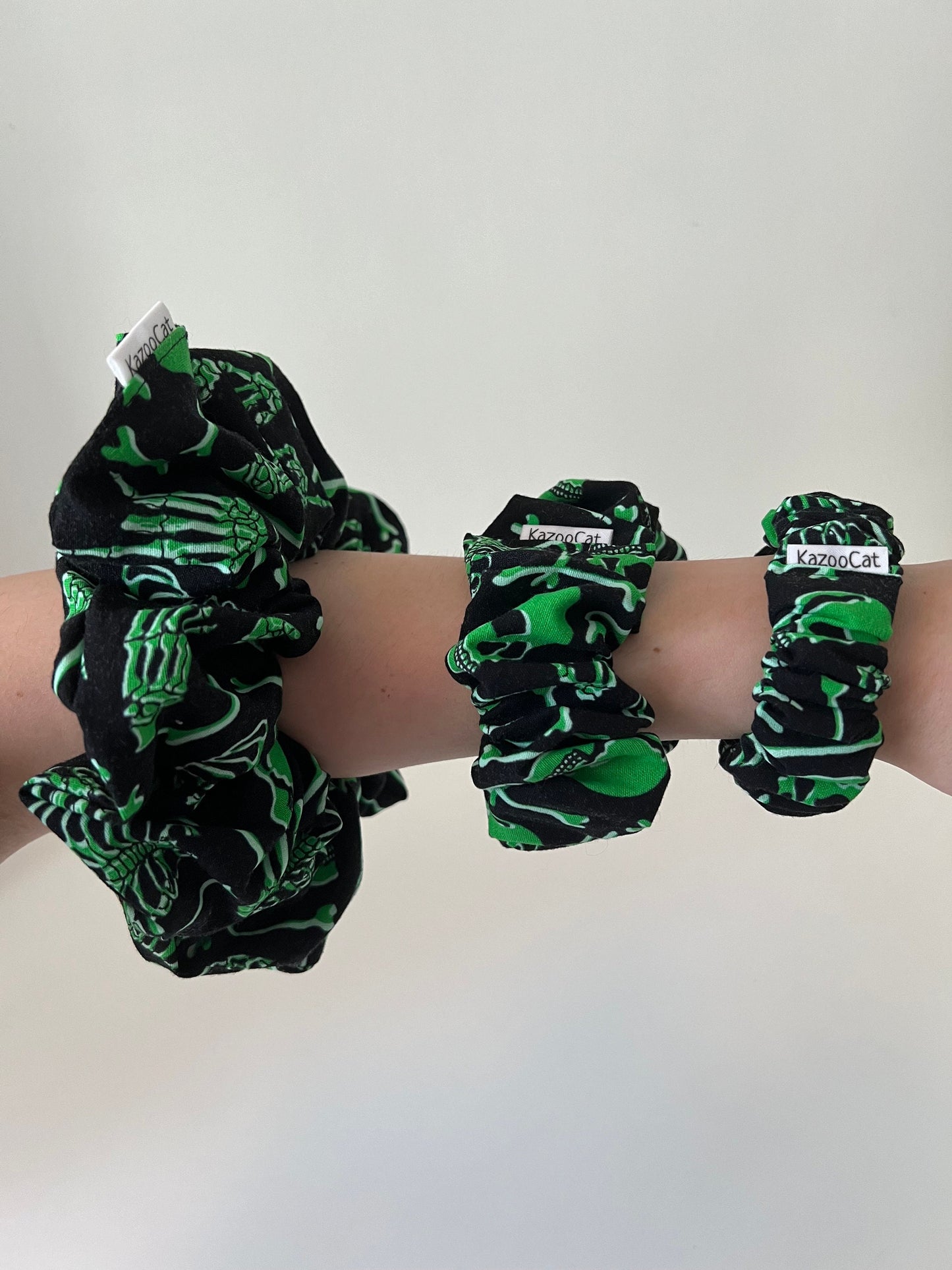 Glow in the Dark Skeletons Scrunchie