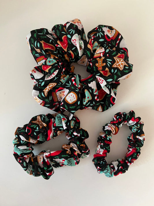 Santa Cookies Scrunchie