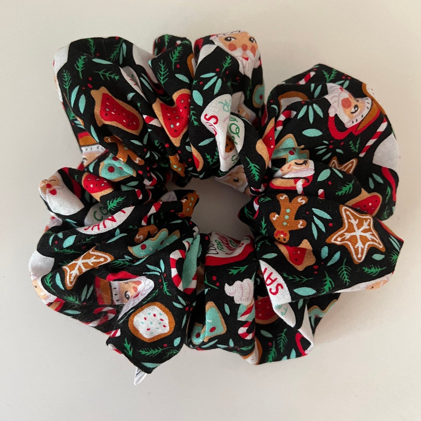 Santa Cookies Scrunchie