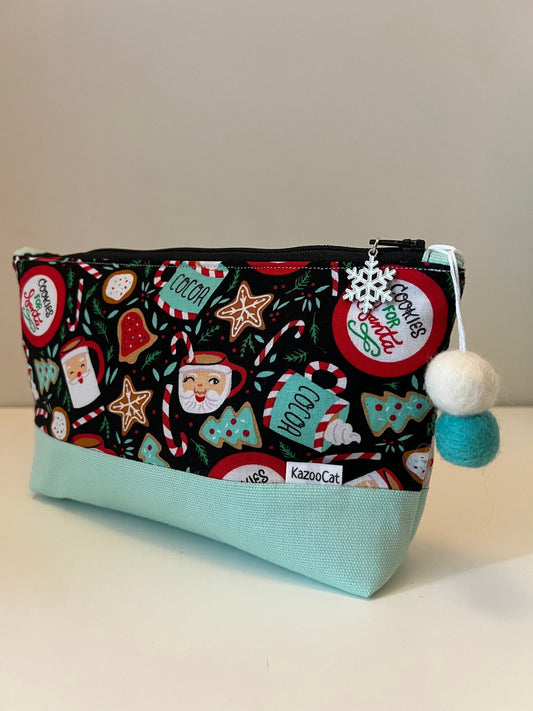 Christmas Two-Tone Stand-Up Zipper Pouch