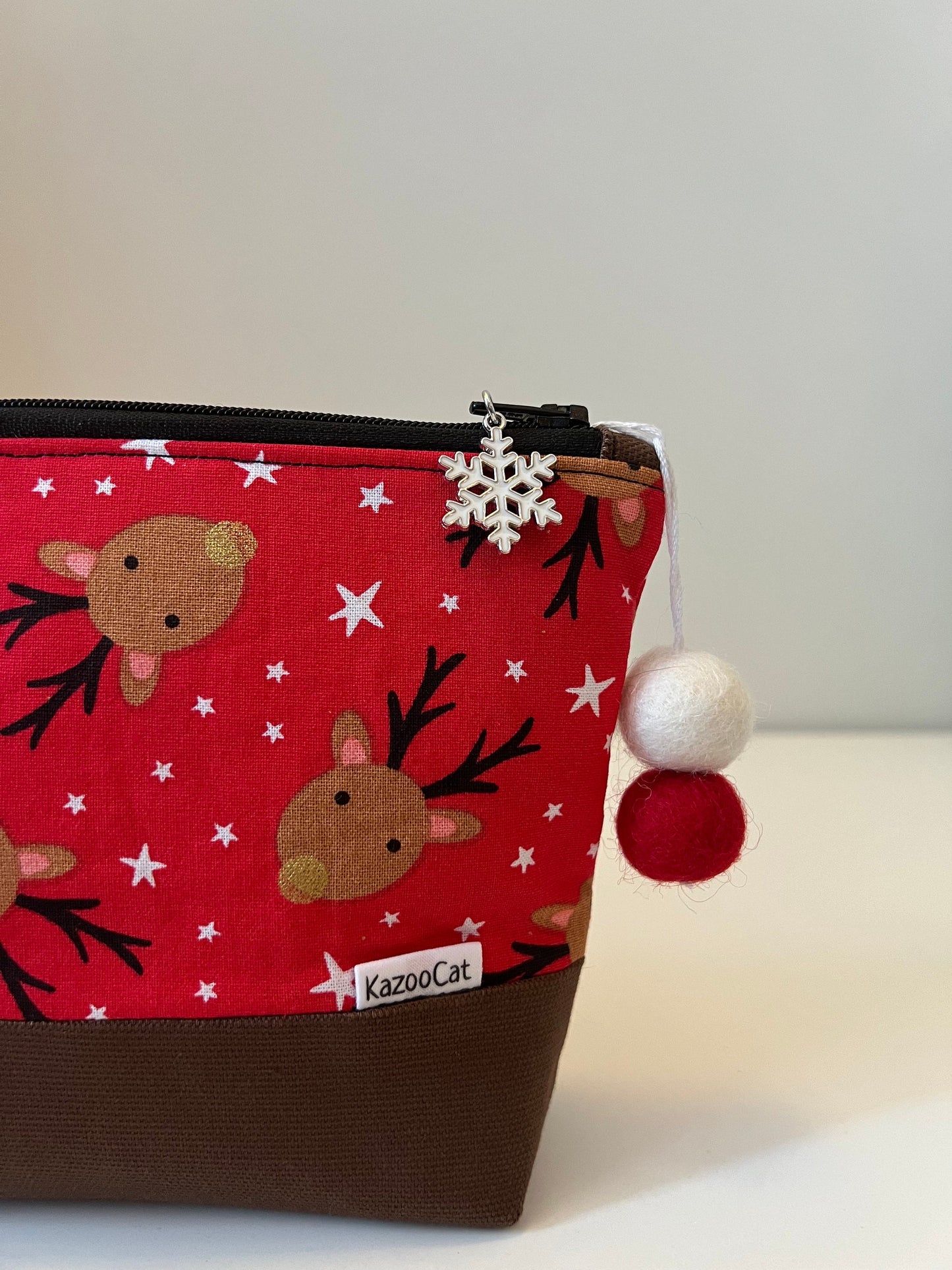 Christmas Two-Tone Stand-Up Zipper Pouch