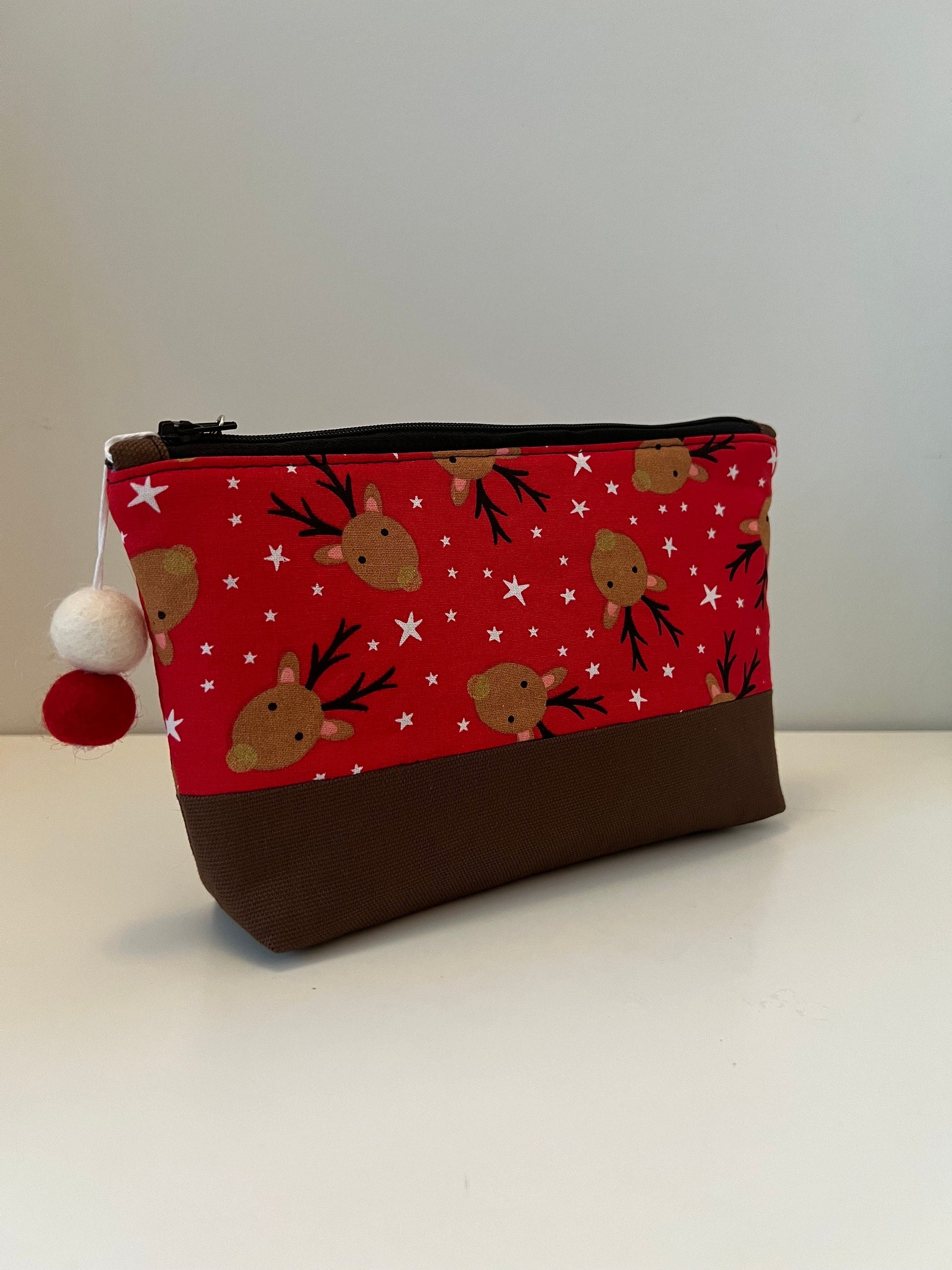 Christmas Two-Tone Stand-Up Zipper Pouch