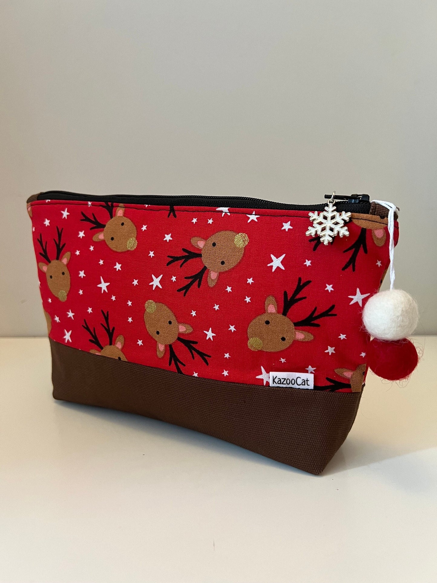 Christmas Two-Tone Stand-Up Zipper Pouch