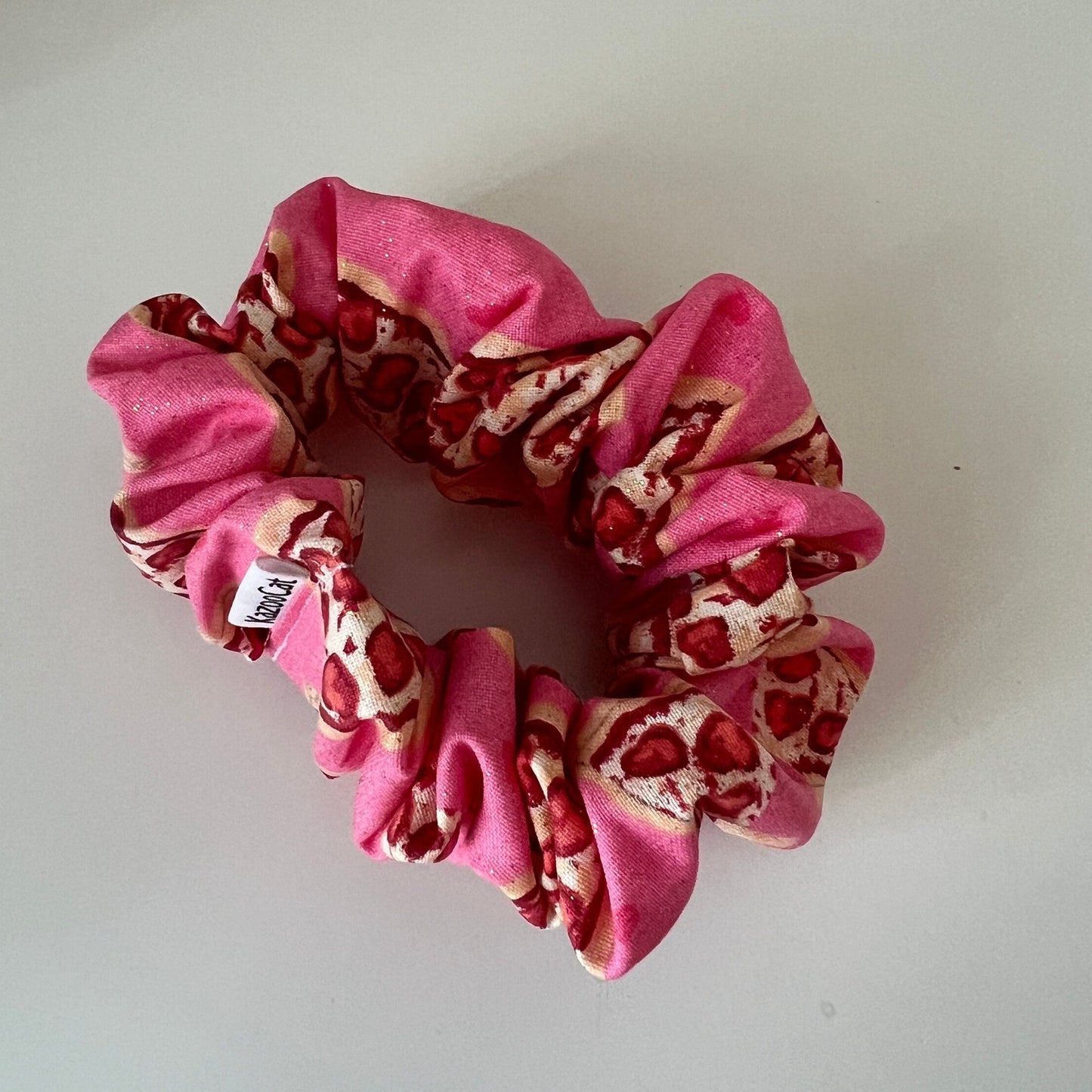 Pizza Heart Scrunchie