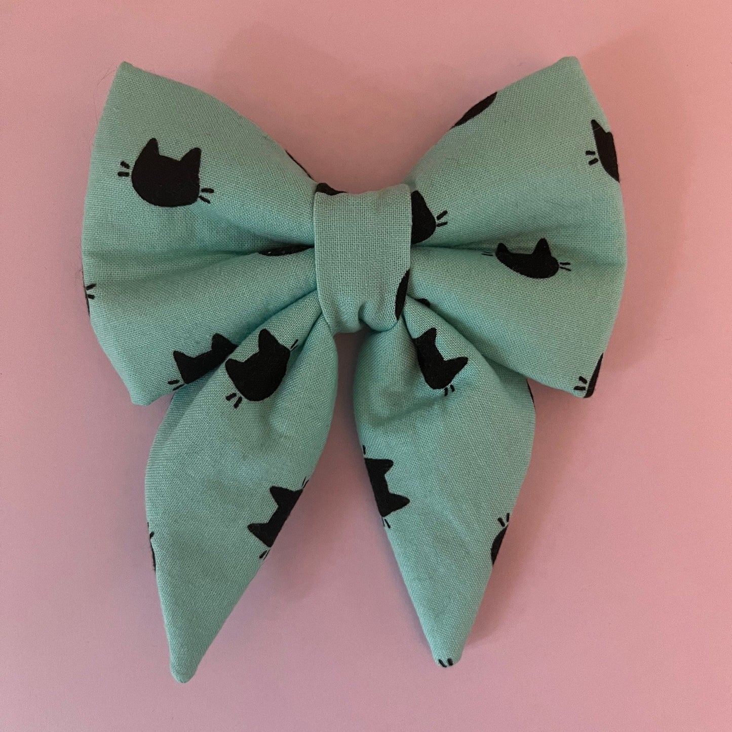 Turquoise Black Cat Bows