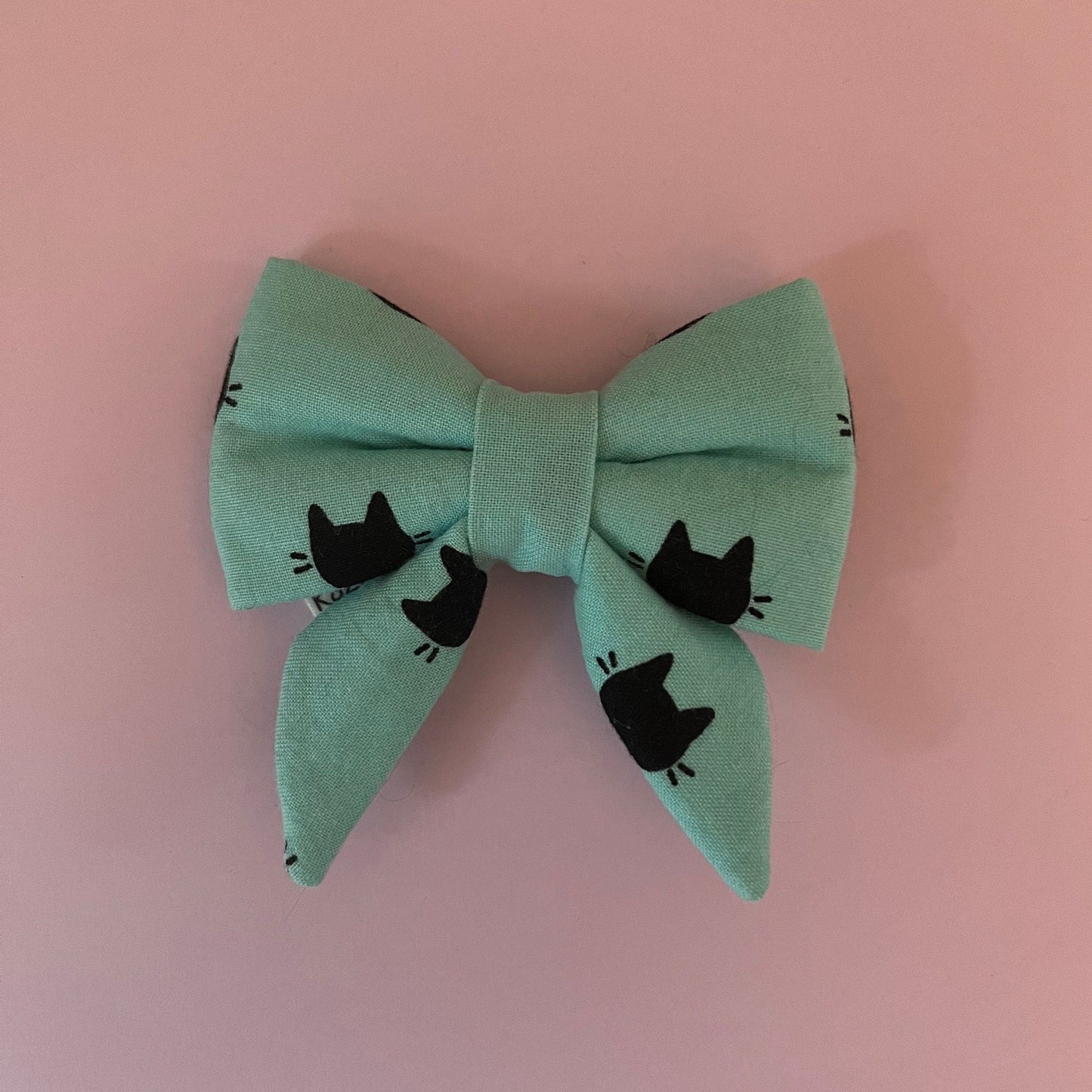 Turquoise Black Cat Bows