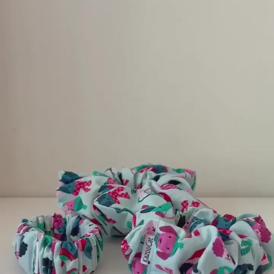 Christmas Scrunchie - Winter Dogs Scrunchie - Winter Hair Tie for Dog Lovers