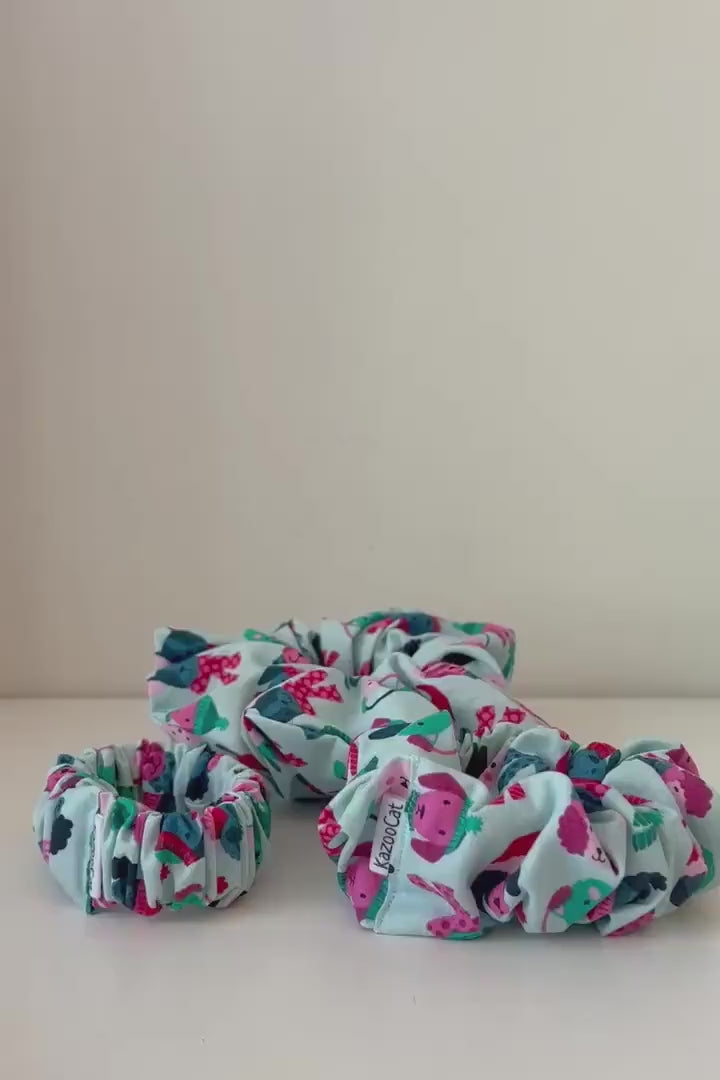 Christmas Scrunchie - Winter Dogs Scrunchie - Winter Hair Tie for Dog Lovers