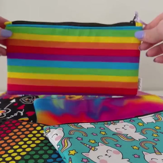 Rainbow Dots Pouch - Makeup and Storage Case