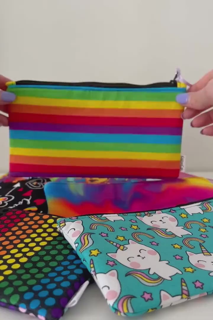 Rainbow Dots Pouch - Makeup and Storage Case