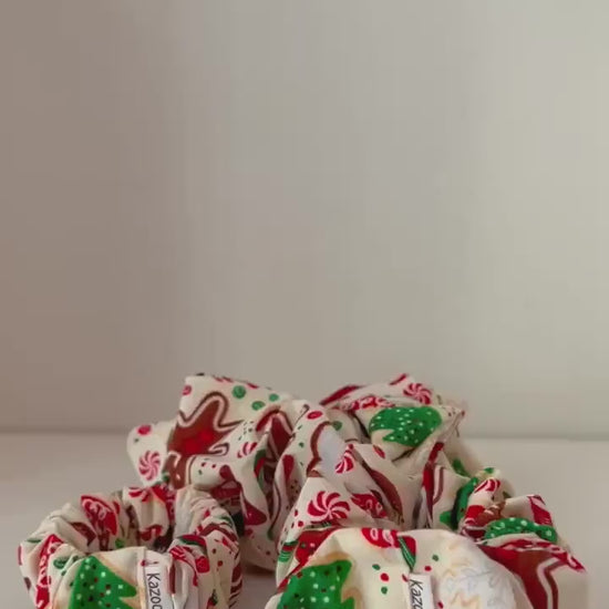 Christmas Scrunchie - Sugar Cookie Scrunchie - Sweet Hair Tie