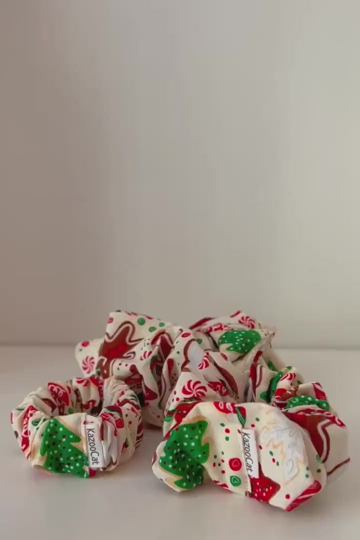 Christmas Scrunchie - Sugar Cookie Scrunchie - Sweet Hair Tie